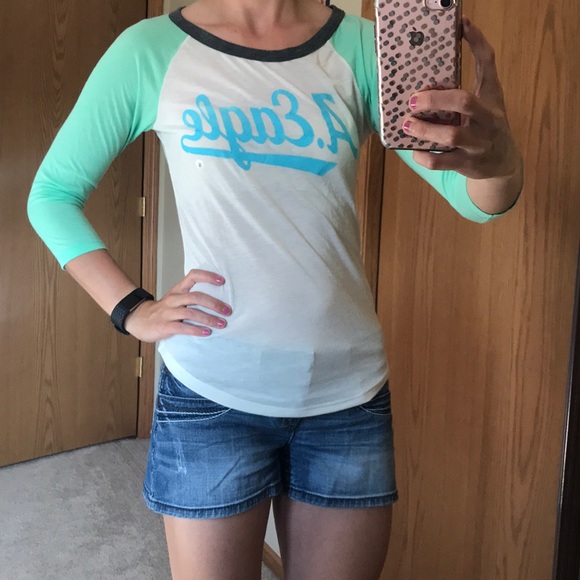 🛍️ NWT American Eagle Graphic Baseball Tee - Picture 3 of 8